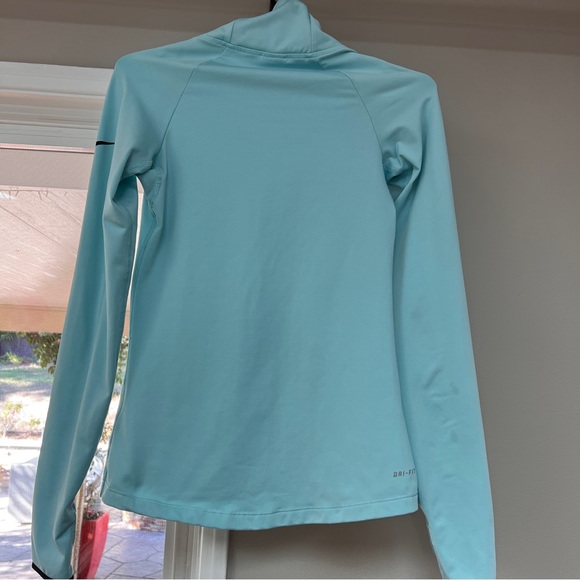 Nike Pro Dry Fit turquoise running jacke - Picture 3 of 7